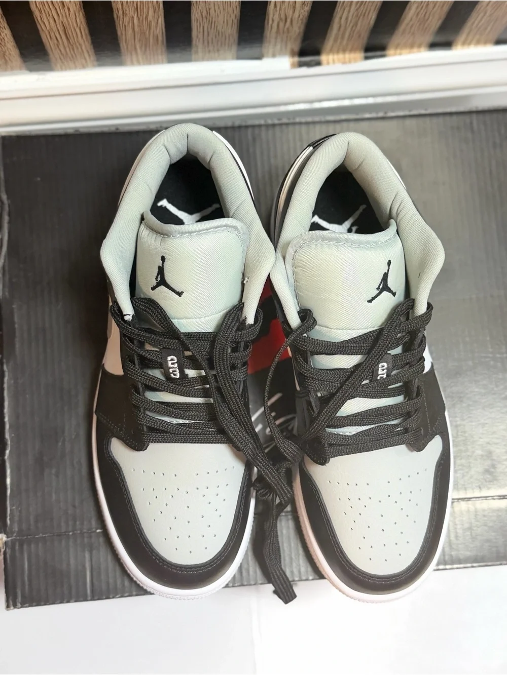 Jordan Men’s Low Top Sneakers - Black & Light Gray